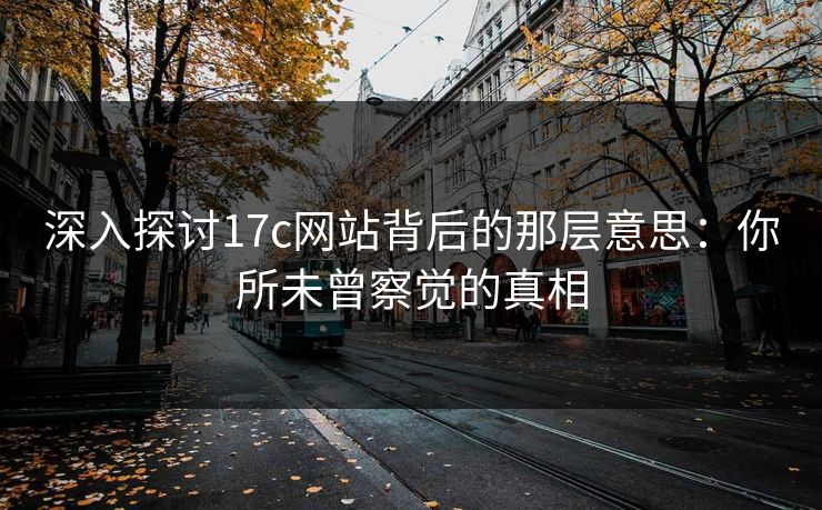 深入探讨<strong>17C</strong>网站背后的那层意思：你所未曾察觉的真相